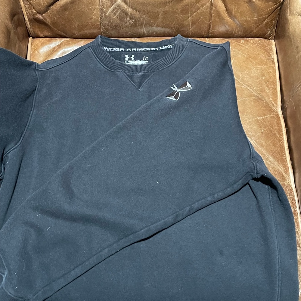 Under Armour Charged Cotton crew neck sweatshirt sz L